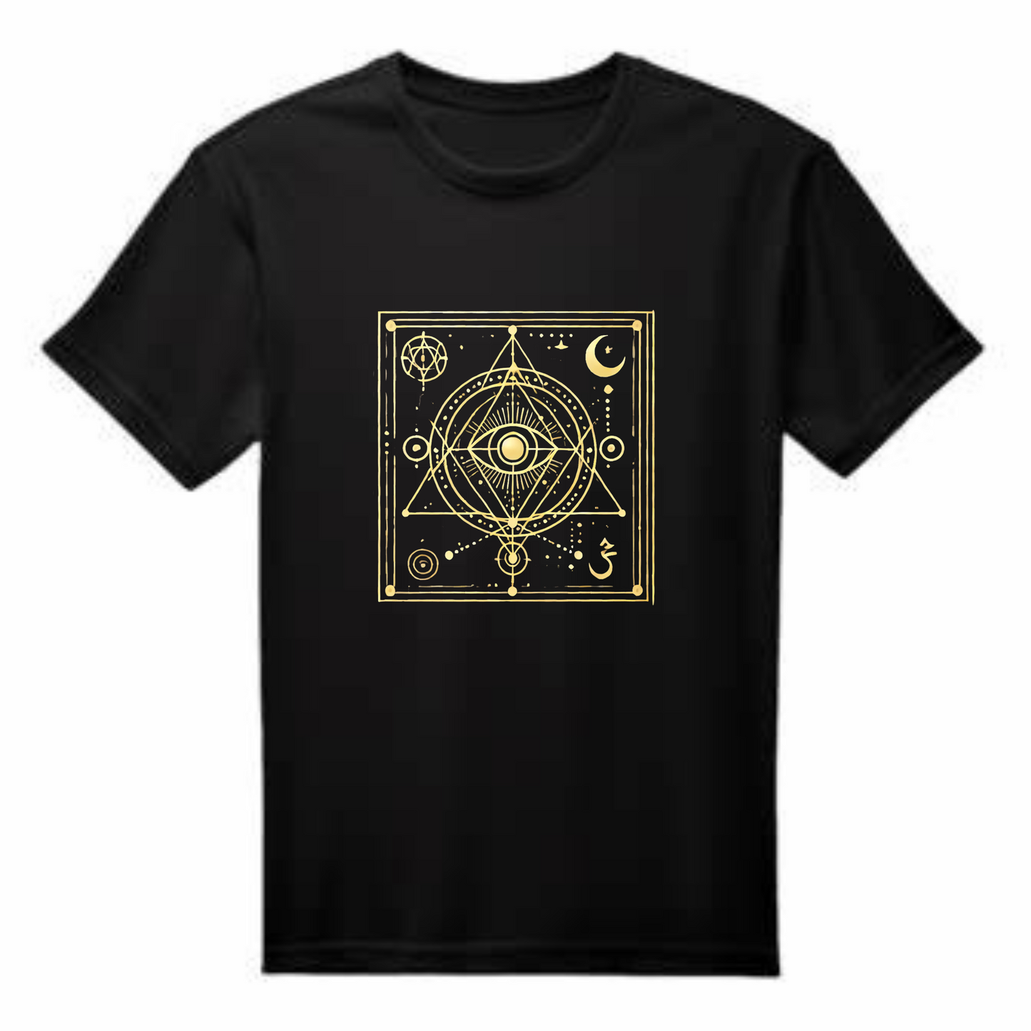Unisex Supima Cotton T Shirt - Golden Cosmic Power