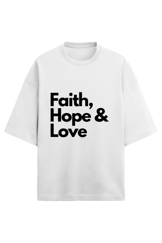 Unisex Oversized Cotton Terry T (Mildly Warm)