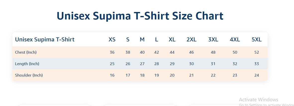 Unisex Cotton Supima T Shirt - Golden Circle