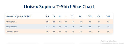 Unisex Cotton Supima T Shirt - Golden Circle