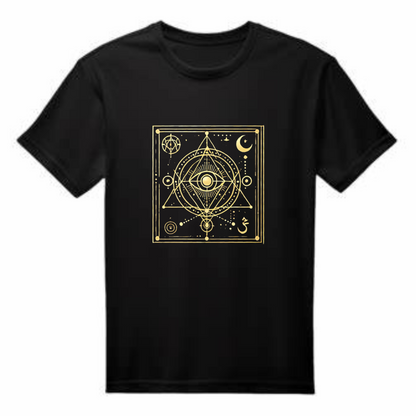 Unisex Supima Cotton T Shirt - Golden Cosmic Power