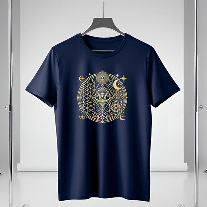 Unisex Cotton Supima T Shirt - Golden Circle