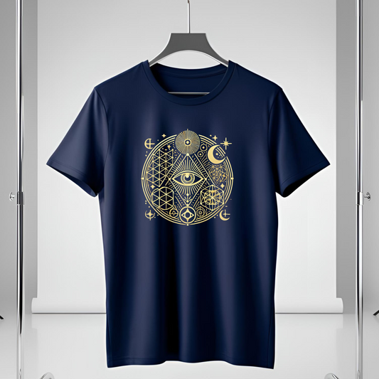 Unisex Cotton Supima T Shirt - Golden Circle
